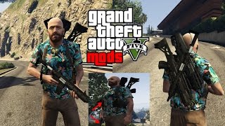 GTA VHowto  สอนลง Mod อาวุธมาอยู่บนตัวโครตเท่GTA V Weapons on Player Mod  Pickups Mod [upl. by Ryon]