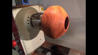 Padauk Orb hollow form [upl. by Ilenay189]