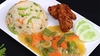 চাইনিজ প্ল্যাটার  ১ ভিডিও তে ৩ টি রেসিপি  ॥ Fried Rice  Chicken Fry  Chinese Vegetable Recipe [upl. by Anitsuga]