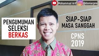 PENGUMUMAN SELEKSI ADMINISTRASI CPNS 2019 [upl. by Nazar]