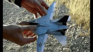 F14 Paper Airplane 3D model [upl. by Retsbew]