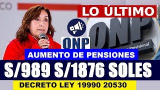 ONP AUMENTO DE PENSIONES MÍNIMAS PARA JUBILADOS ESTATALES AFILIADO5 ONP [upl. by Sievert]