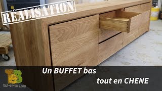 RÉALISATION dun buffet DESIGN en chêne  le travail du bois [upl. by Moth663]