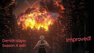 Demon slayer edit  Aniplex inc  song by ChrisGreyMusic let the world burn  Improved [upl. by Alamak]