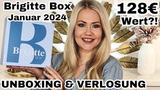 Brigitte Box Winter Wonderland Januar 2024  Unboxing amp Verlosung [upl. by Prissie]