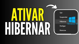 COMO HABILITAR O HIBERNAR NO WINDOWS 10  MODO HIBERNAR SUMIU VEJA COMO RESOLVER [upl. by True126]