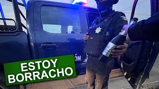 Tomándome una botella frente a policías BROMA [upl. by Boyden]