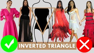 HOW TO STYLE YOUR BODY TYPEHOW TO STYLE INVERTED TRIANGLE BODYHOW TO DRESS AN INVERTED TRIANGLE [upl. by Kenti]