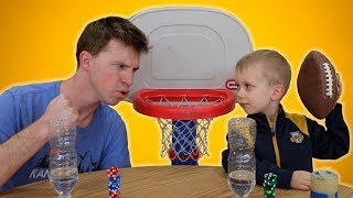 Challenging 5 YEAR OLD Trick Shot GENIUS Ft Thats Amazing [upl. by Cynarra]