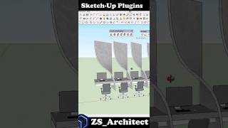 Computer Partions Desighn in SketchUpsketchup architecture shorts shortsfeed [upl. by Niobe615]