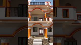 घर का डिजाइन Double Floor House Plan Idea map नक्शा plan post viralplan [upl. by Leay616]