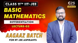 Basic Mathematics  Differentiation  Lecture  1  Physics Class 11th  By Bhim Sir [upl. by Navillus]