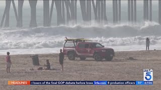 Howling winds threaten coastal areas with flooding high surf [upl. by Arlie]