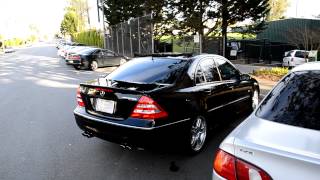 Mercedes C55 AMG Onboard accelerations and revving [upl. by Eedrahs]