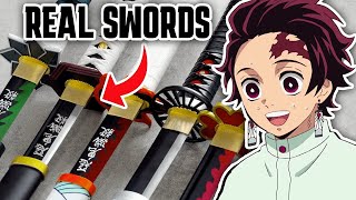 We Unboxed REAL Demon Slayer Swords [upl. by Boykins532]