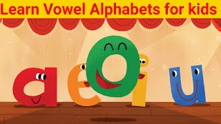 Vowel Alphabets  Vowel letters  Vowel letters sounds baby learning  jotpat tv [upl. by Alahcim]