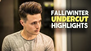 Mens Hair FallWinter Highlights  Undercut Hairstyle Tutorial  BluMaan Haircut 2017 [upl. by Emyle]