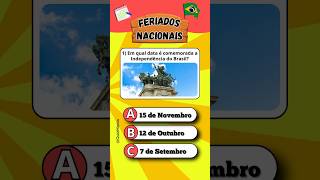 Feriados Nacionais quiz mundoquiz [upl. by O'Donoghue]