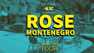 4K Rose Montenegro Bay of Kotor Luštica Walking Tour 2023 [upl. by Muns]