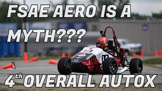 NO AERO Bearcat Motorsports 2024 FSAE Michigan  4th Overall Autocross Onboard [upl. by Harahs]