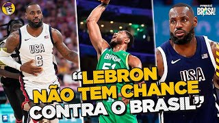 EUA CONTRA BRASIL NO BASQUETE  BOLETIM OLÍMPICO 10 [upl. by Busch]