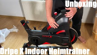 Dripe X Indoor Heimtrainer mit magnetischem Widerstand 2021 superleise Unboxing [upl. by Aicilehp]