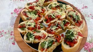 BRUSCHETTA🍅TOMATE E MANJERICÃO🍅 MUITO FÁCIL [upl. by Nnaeiram]