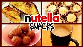 10 BEST USES OF NUTELLA 🍪🍩🍞☕️ [upl. by Eusadnilem603]