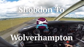 PA28 Shobdon  Wolverhampton Halfpenny Green VFR  ATC Audio [upl. by Grider]