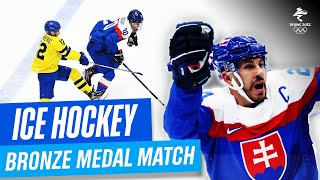 Sweden vs Slovakia 🏒 Ice Hockey  Mens Bronze Medal Match  Full Replay  Beijing2022 [upl. by Elletnahc]