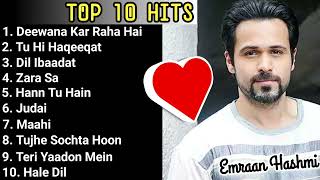 Emraan Hashmi romantic songs 🎵 Hindi bollywood romantic songs  Best of Emraan Hashmi Top 10 hits [upl. by Fruin330]