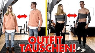 Wir tauschen unsere OUTFITS 🤭 [upl. by Yragerg]