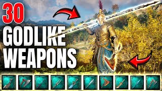 Assassin’s Creed Valhalla – The BEST 30 WEAPONS and How To Get Them [upl. by Mihcaoj591]