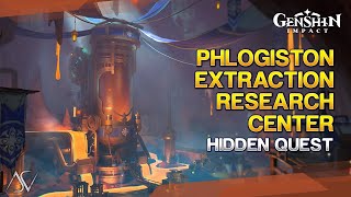 Phlogiston Extraction Research Center Puzzle Guide  Hidden Quest  Genshin Impact [upl. by Meggs]