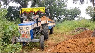 swaraj 735 FEe tractor bhul load mati loadingswaraj power swaraj tapasranjan8435 [upl. by Godspeed793]