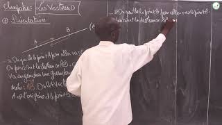 Cours  Troisième  Mathématiques  Les Vecteurs  M Diop [upl. by Enelrae434]