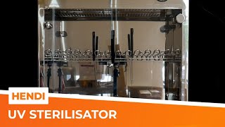 Hendi Sterilisator Handleiding  14 messen  HorecaTraders [upl. by Elehcin931]