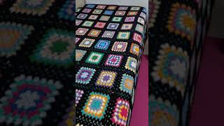 Tığ işi hanım dilendi kare motifli battaniye örgü yatak örtüsü modelleri  granny square blanket [upl. by Mirelle]