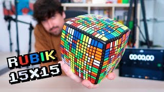 RESUELVO EL CUBO DE RUBIK MÁS GRANDE DE MI COLECCIÓN  RETO 15x15 [upl. by Imelida]