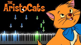 Scales and Arpeggios from The Aristocats Piano Tutorial [upl. by Lemmor]