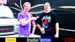 Cannibal Corpse Interview George quotCorpsegrinderquot Fisher 2012 [upl. by Obie494]