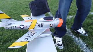 Freewing F86 64mm motion rc Third flight [upl. by Cornwall]