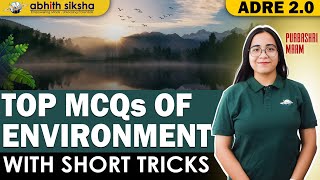 TOP MCQs OF ENVIRONMENT II Short Tricks II ADRE 2O  ABHITH SIKSHA [upl. by Rosella518]