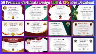 Certificate Design cdr Free Download  Certificate Template Design Free Download shanitechguide [upl. by Nasus]