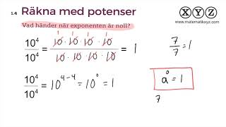 Z 14 Räkna med potenser [upl. by Leonore]