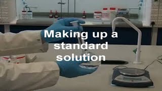 Preparing a standard solution  Chemistry [upl. by Ahsinyt]