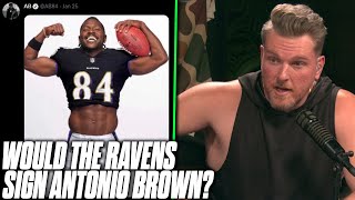 AB Tweets Photo Of Himself In Ravens Uniform Would They Sign Him  Pat McAfee Reacts [upl. by Veedis]