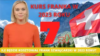 PROGNOZA kurs franka szwajcarskiego CHF 2023 SZOKUJĄCE prognozy dla Frankowiczów [upl. by Rihat455]