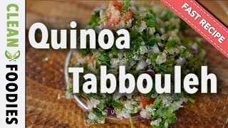 Quinoa Tabbouleh Salad  Fast Recipe [upl. by Adirehs]