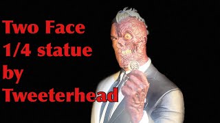 DC Comics TwoFace 14 Scale Maquette by Tweeterhead batman twoface tweeterhead [upl. by Bartholemy]